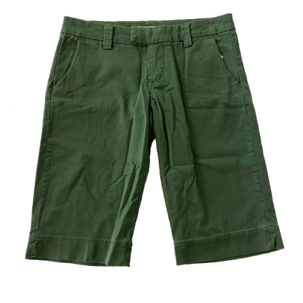 New Volcom Gals "Don't Chi-Know" Walk Shorts Army Green